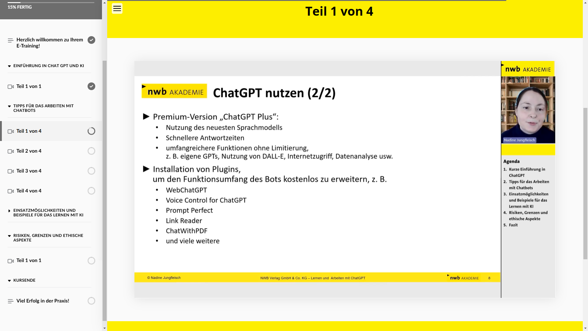 Lernen und Arbeiten mit ChatGPT