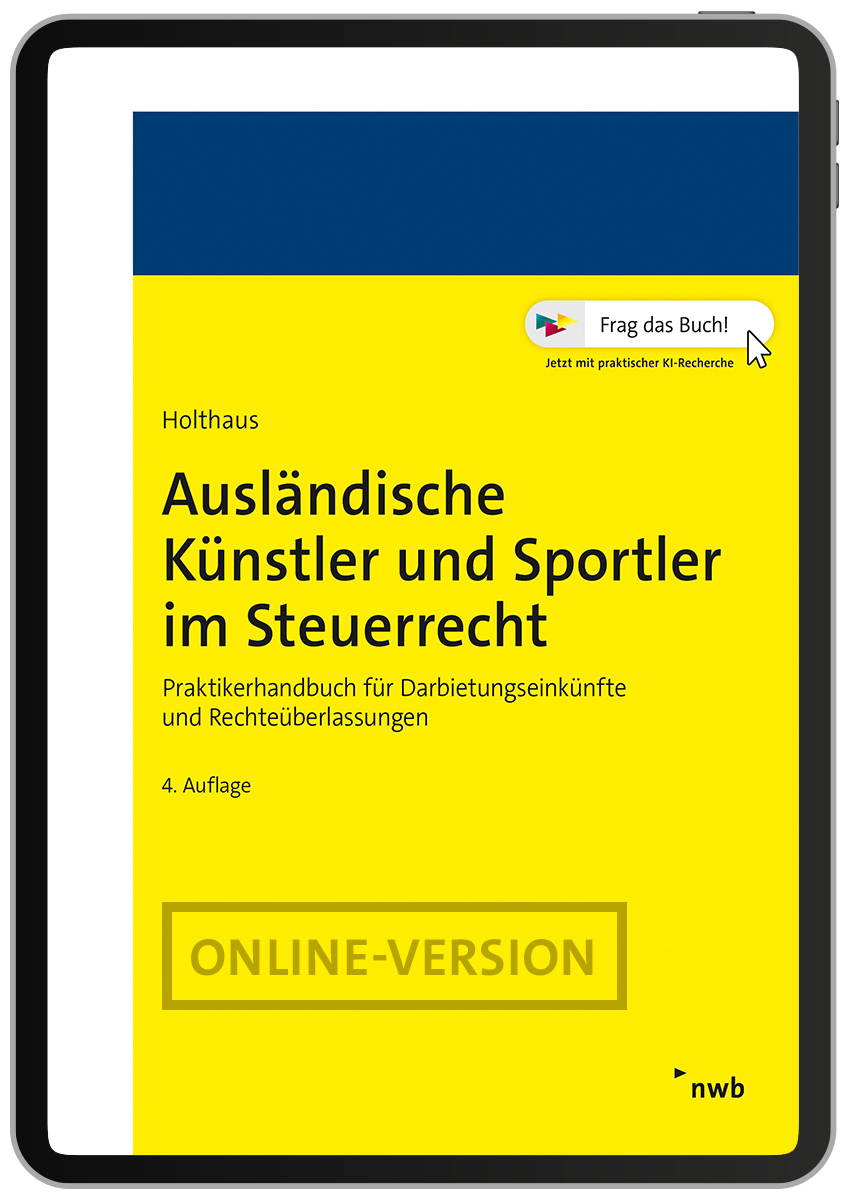 Ausländische Künstler und Sportler im Steuerrecht