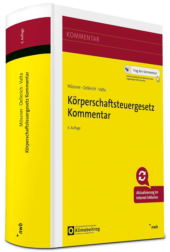 Körperschaftsteuergesetz Kommentar Buch Cover NWB Shop