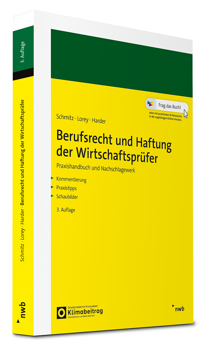 Buch Cover Berufsrecht und Haftung der Wirtschaftsprüfer im NWB Shop