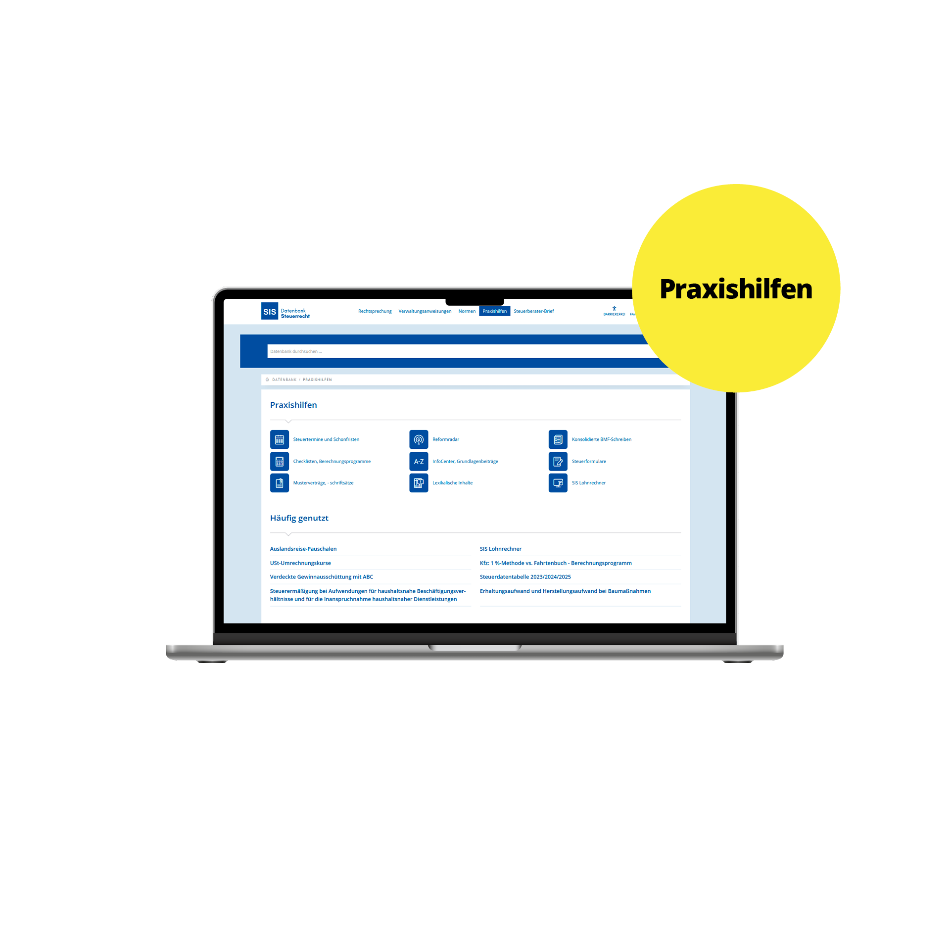 SIS-Datenbank Steuerrecht
