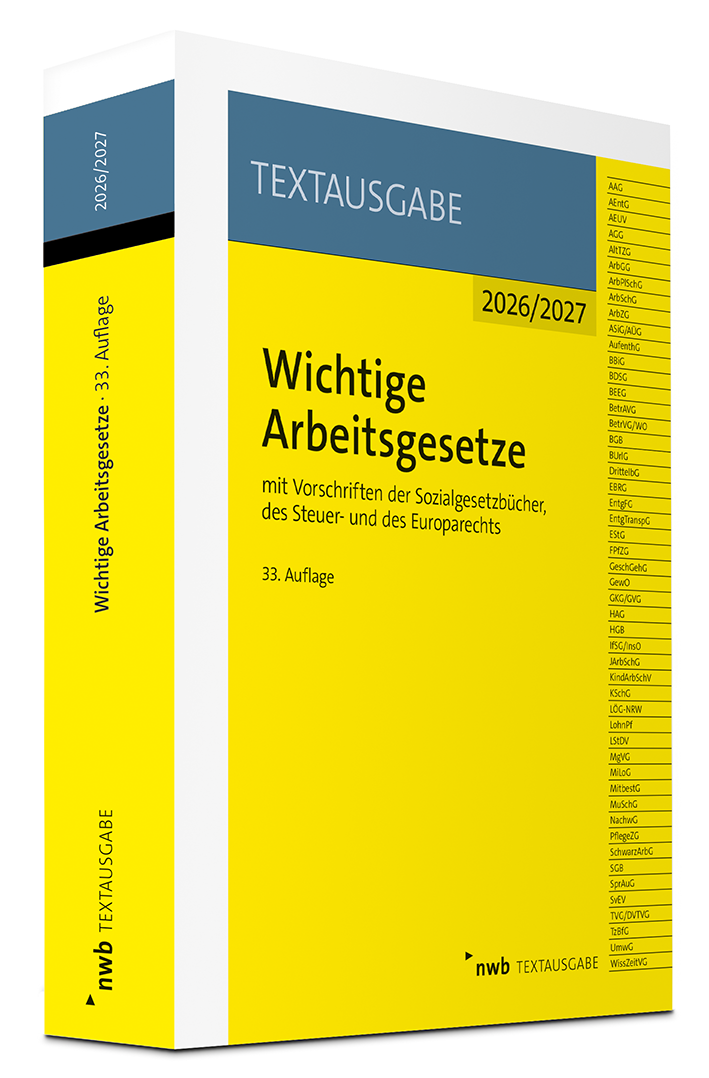 Wichtige Arbeitsgesetze