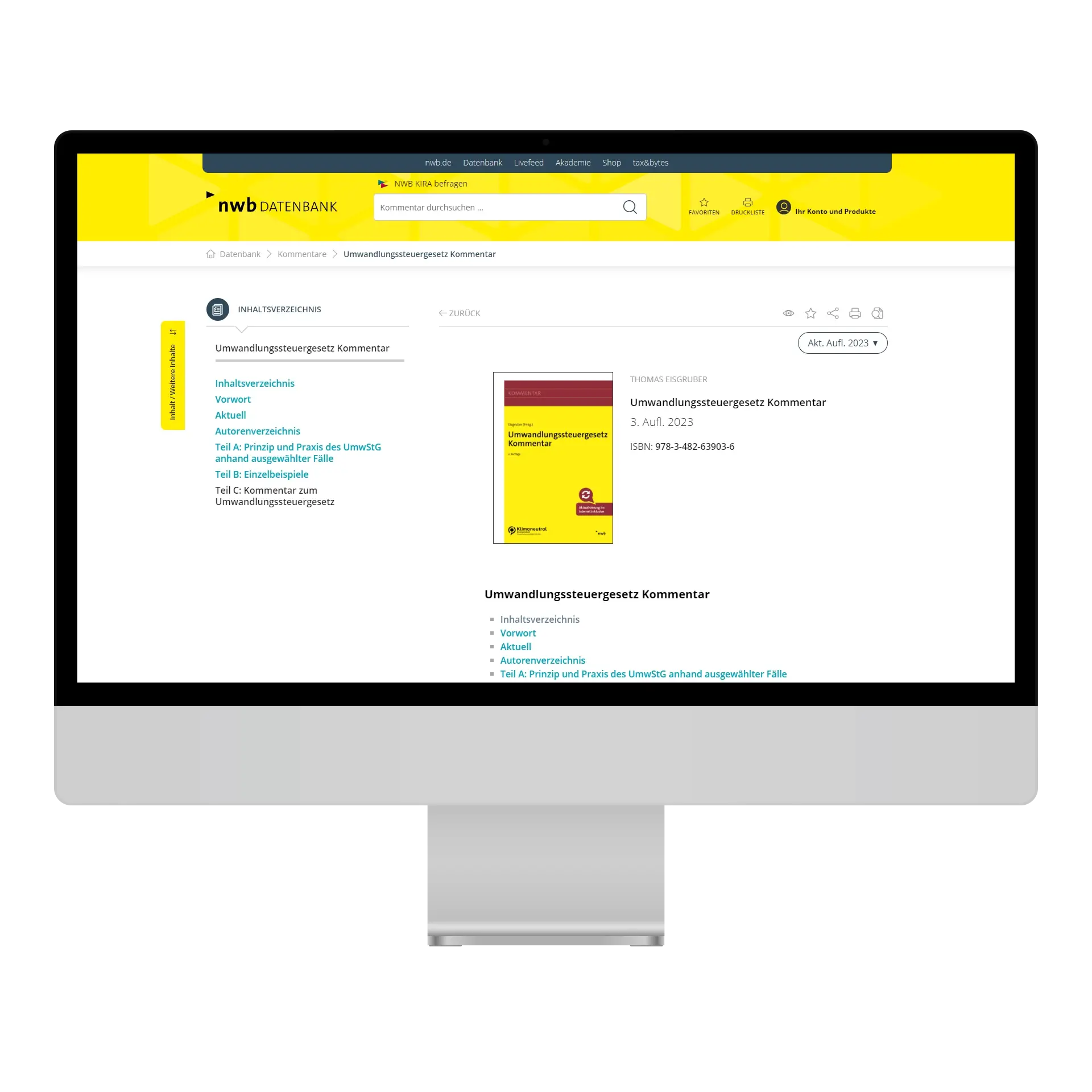 Umwandlungssteuergesetz Kommentar online