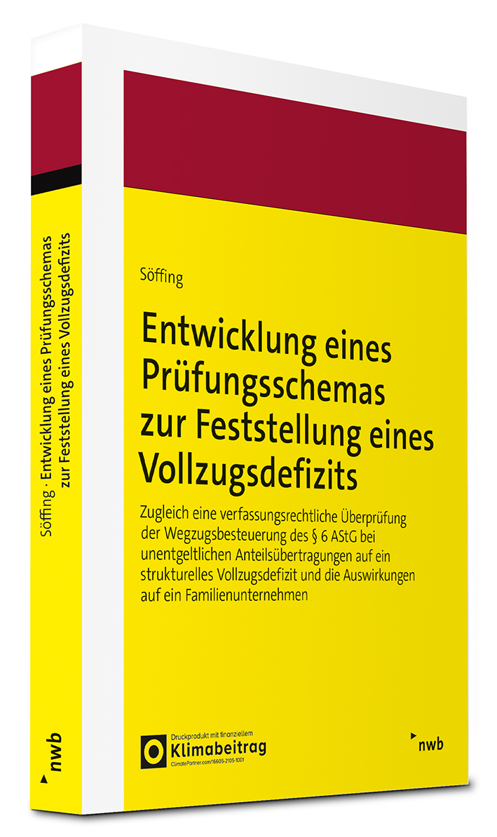 Entwicklung eines Prüfungsschemas zur Feststellung eines Vollzugsdefizits