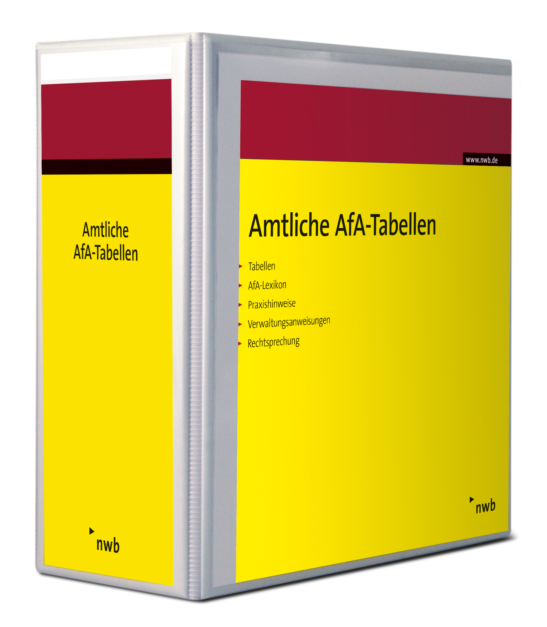 Leerordner AfA-Tabellen (Steckmechanik)