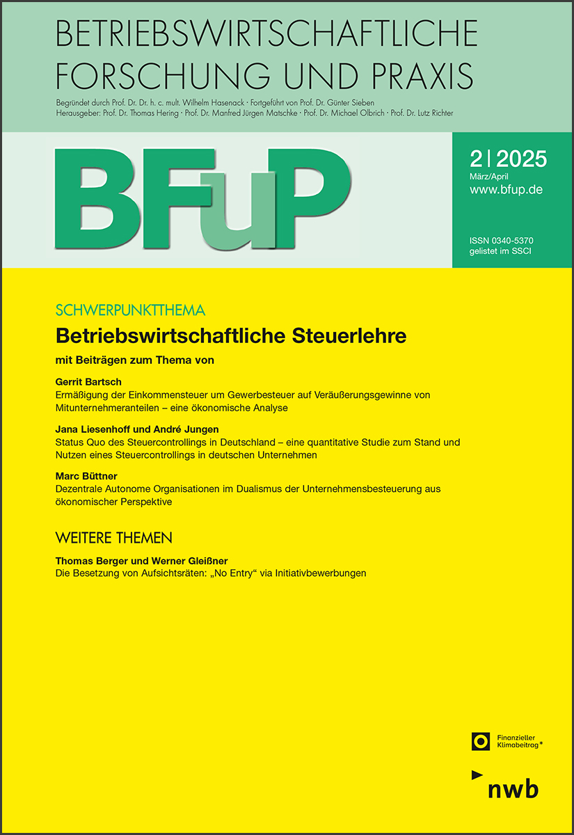 Betriebswirtschaftliche Steuerlehre