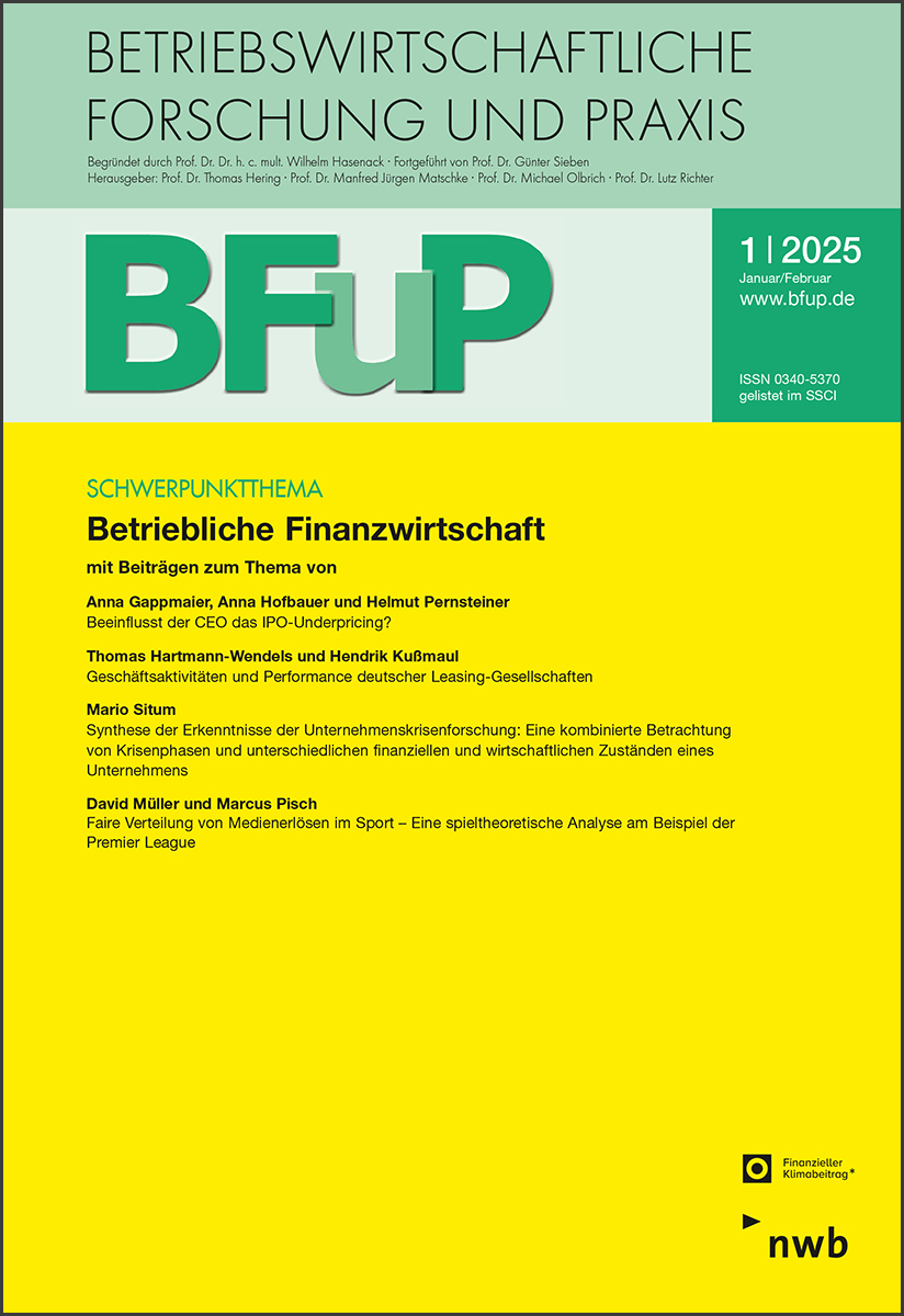 Betriebliche Finanzwirtschaft