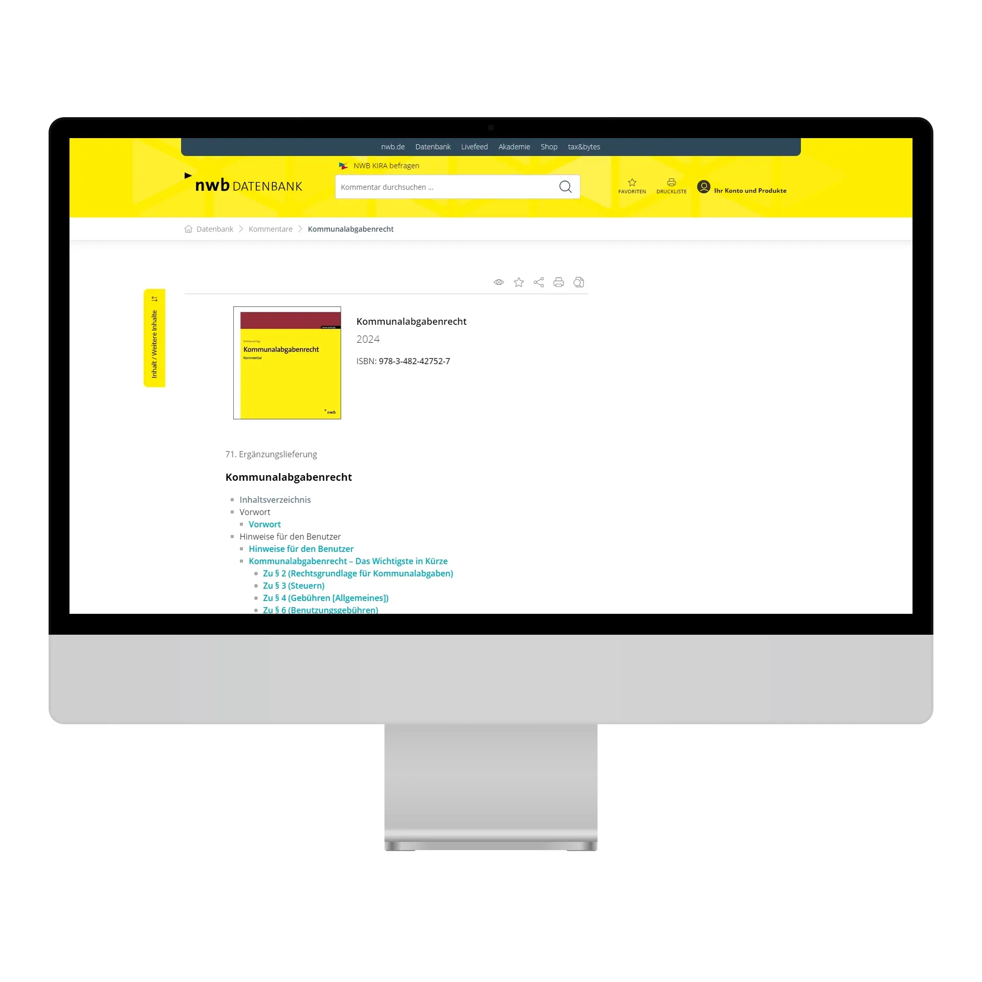 Kommunalabgabenrecht online